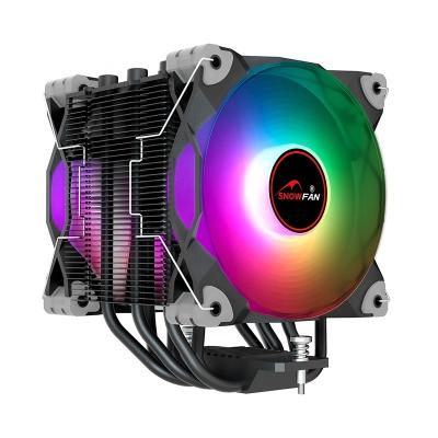 China Premium CPU Cooler 120mm RGB fans Cooling Cooler Silent Computer PC Gaming case 6 heatpipes Cpu Air Cooler For I7 Intel RGB AMD Te koop