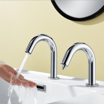 China Brass Countertop Sense Faucets Sense Sensor Faucet Brass Built-In Smart Sensor Faucet for sale