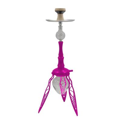 China New 2022 Large Pink Aluminum Shisha Narguile Hookahs Aluminum Large Hookah Shisha for sale