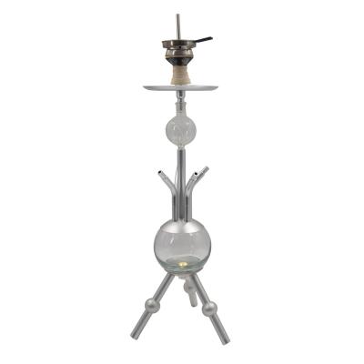 China Stainless Steel The Oriental Pearl Tower Shape For Hookah Stainless Steel Hookah Light Base Neon Hookah for sale