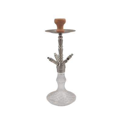 China Customizable large size premium stainless steel mamoon shisha khalil hookah modern steel luxury hookah for sale