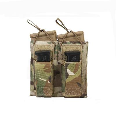 China Rescue AK M16 Molle Life Double Magazine Pouch For Tactical Vest And Belt Tool Dump Accessory for sale