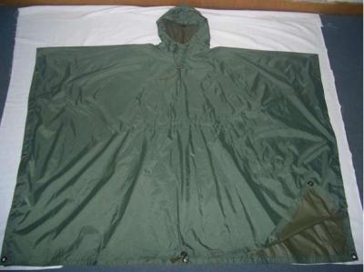 China Polyester Military Green Raincoats Ponchos Waterproof Raincoat for sale