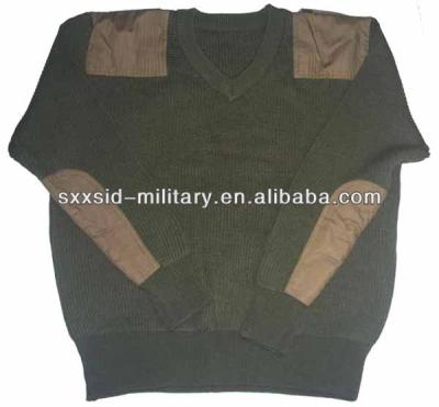 China Anti Shrink Military Sweater Wool Pullover Military Sweater For Soldier for sale