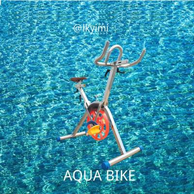 China Rehab Swimming Pool Stainless Steel Fitness Adjustable Under Water Resistance Cycle Aqua Bike For Sale for sale