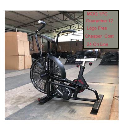 China Universal Comfortable Clear Digital Display Indoor Exercise Ride Commercial Airbike Air Bike for sale