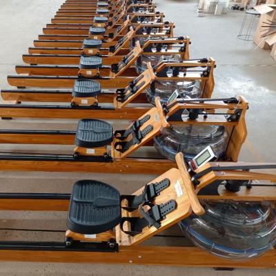 China Water Eco-friendly Home Indoor Wooden Rower Adjustable Resistance Commercial Rowing Machine for sale