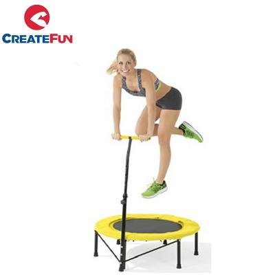 China CreateFun 120KG Fitness Indoor Trampoline with T-Handle Bar for sale