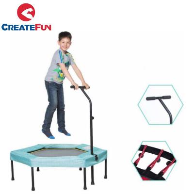 China CreateFun Colored Indoor Hexagonal Trampoline for sale