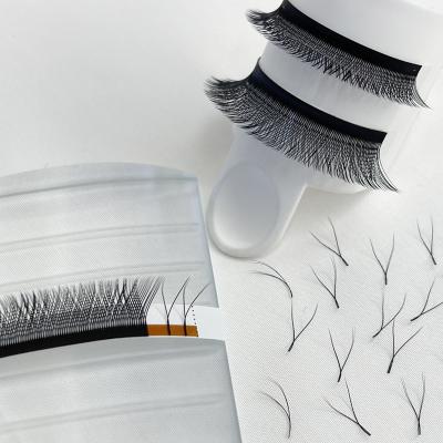 China YY Shape Eyelash Matte Wholesale Full Volume YY Private Label Eyelash Extension Custom Individual Handmade Weave for sale