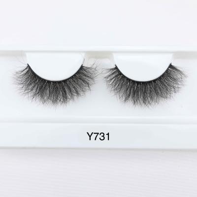 China High Quality Natural Russian 15-20mm Long Styles 3d Mink Curly Eyelashes False Lashes Wholesale for sale