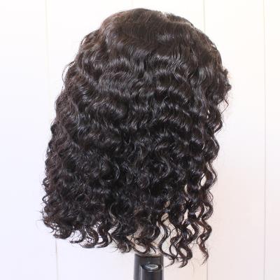 China Elegant Body Wave Curly Italian Deep Wave Romance Straight Curl Women Pre Plucked Hair Wigs 100% Lace Front Brazilian Short Curly Hair Wigs for sale