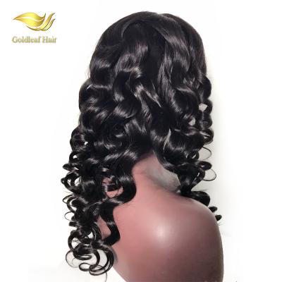 China Top Quality Bleached Full Lace Wig Natural Glueless Peruvian Remy Hair Knots Hairline Superb Full Wave Wig In Dubai for sale