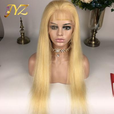 China Silky Straight Wave Deal Pre Plucked Blonde Wigs 613 Full Lace Wig Hair for sale