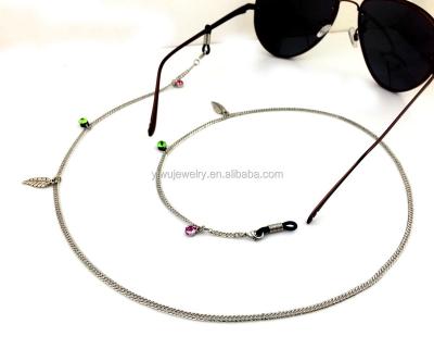 China Original Chinese Glass Silver Rhinestone Designs Jewelry Eyewear Quality Crystal GL188 Glass Adjustable Strap for sale