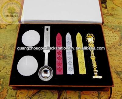 China Decoration/Business Wedding Peacock Wax Seal Kit Peacock Sealing Wax Stamp Set for sale