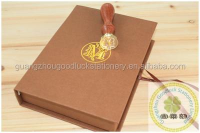 China Decoration 26 Monogram Alphabet LOGO Sealing Wax Seal Gift Box / Custom Wax Seal Kit for sale