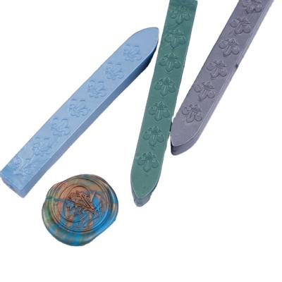 China Decoration Guangzhou Goodluckstationery Sealing Wax Strips Beeswax Sealing Wax Stick With English Pattern for sale