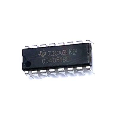 China - CD4051BE IC MUX/DEMUX 8X1 16DIP ZX Interface Analog Switches CD4051BE Integrated Circuits for sale