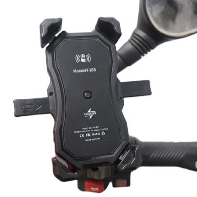 China Phone Base Car Navigation Bracket Adjustable Charging Electric Mobile Phone Holder For Motorcycle for sale