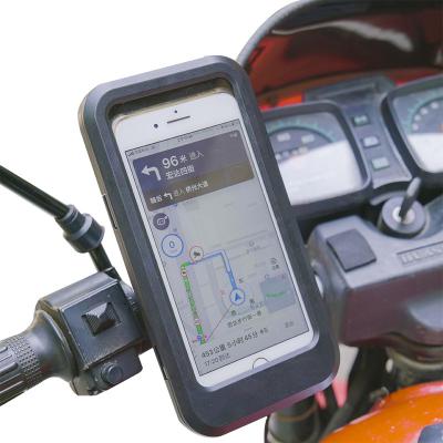 China Adjustable The Latest Style Motorcycle Travel Cell Phone Waterproof Navigation Charging Bracket for sale