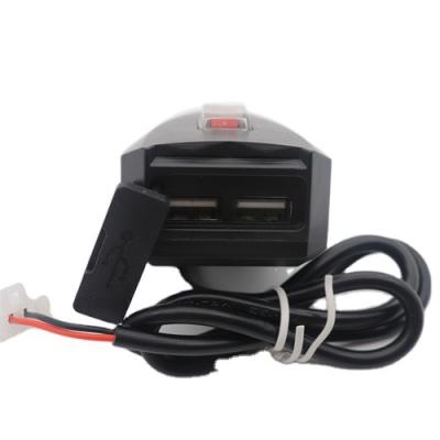 China Mobile Phone 10v-80v Interface Motorcycle Dual Usb Charger Wholesale Price Promotion ABS Plastic Mobile Phone,Tablet Powered 2 X USB ce 0.5M for sale