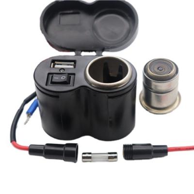 China China-chic New Motorcycle Modified Car Cigarette Lighter 5V3A Charging USB Mobile Phone Fast Charger for sale