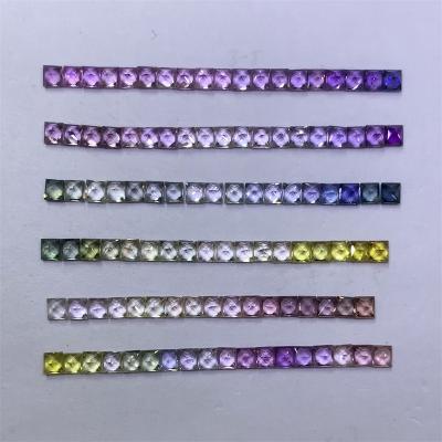 China No Chain Bracelet Natural Multi Sapphire Rainbow Colored Sapphire Loose Rainbow Sapphire Gemstone for sale