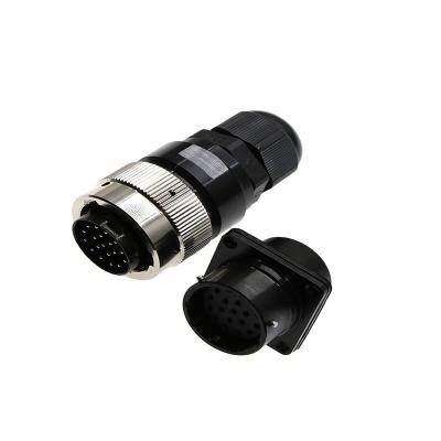 China Power Wholesale Large current Direct plug-in plug-in socket connector Aerospace plug 19 Pin bayonet connector for sale