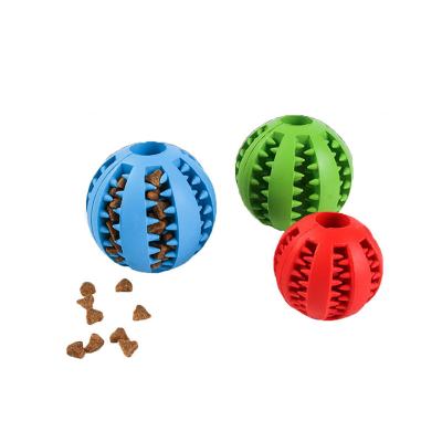 China 5cm Sustainable Soft Rubber Watermelon Molar Dog Toy Food Leaking Chew For Puppies Cleaning Teeth Maker for sale