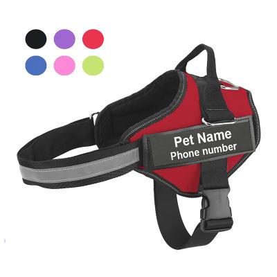 China Personalized Breathable Dog Harness Pet Vest Personalized Patches With Names for sale