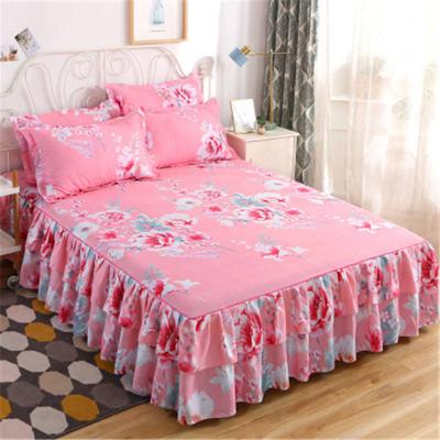 China 3PCS/Set Beautiful Decor Brand Home Bed Sheets Bed Textile Bedding Flat Sheet Flower Bed Sheet+ Pillow Covers Pillowcase Soft Warm Bed Sheets for sale