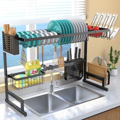 China Sustainable Sink Dish Drying Space Saver Storage Rack Adjustable Dish Rack Rack Shelf (25.5~36.6