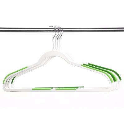 China Anti-Slip Plastic Hangers With Soft Handle Hangers Super Thin Saving More Space In Your Wardrobe for sale