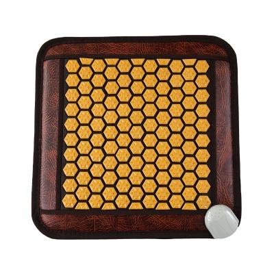 China Far Infrared Tourmaline Jade Heating Pad Therapy Electric Heating Mat Comfortable Mini Mini Stone Pad for sale