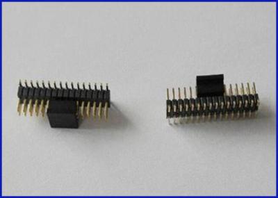 China Pitch 1.27mm MALE SMD 2*16p(LCP housing) H:3mm connector Black Gold-plated for sale