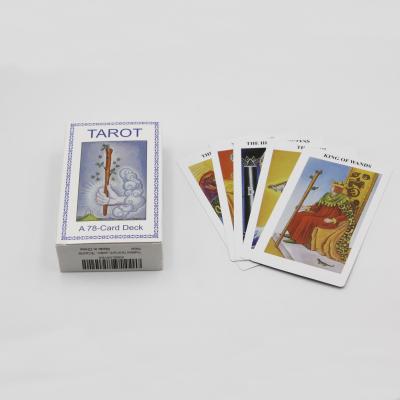 China Wholesale Good Quality Plastic Tarot Deck With Guide Waterproof PVC Plastic Card Board Game Playing Cards for sale