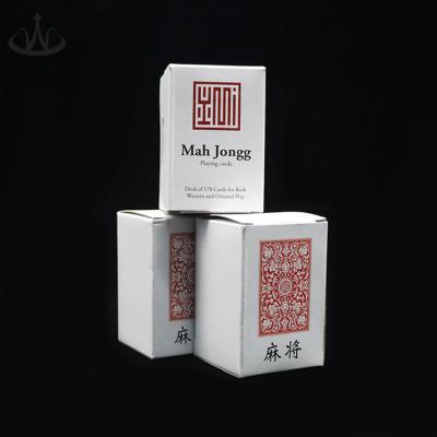 China High Quality Custom Plastic Plastic Printing Mahjong Game Cards Traditional Style PVC Chinese Poker Card for sale