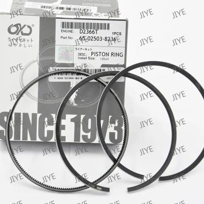 China Engineering Machinery Engine Piston Ring D2366T Engine Oem No.65.02503-8238 65.02503-8236 For Daewoo Spare Auto Parts for sale