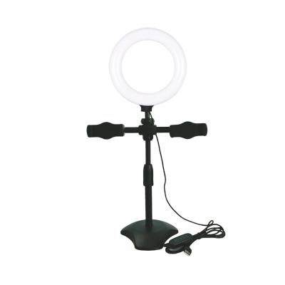 中国 Alloy+ aluminum plastic desktop fill light 6 inch beauty fill light ring to fill light microphone to fill light mobile phone to fill light 販売のため