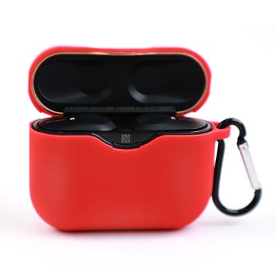 China Waterproof 2021 New Arrival Protective Silicone Case For Sony WF-1000XM3 Case Headphones Case With Hook for sale