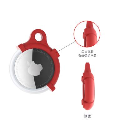 中国 2021 Newest Silicone Liquid Silicone Case With Key Chain For Airtags Locator Tracker Anti-lost Cover Device Suitable For Airtags 販売のため