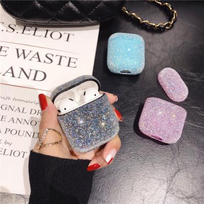 中国 CSLZ Applicable For Airpods 1/2 Generation Earphone Case Epoxy Diamond Cslz-airpods 12 Crystal Flash Powder Protective Shell 販売のため