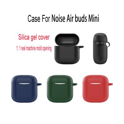 China 2021 Silicone Protective Wireless Case Cover Silicone Earphone Cover Device With Suitable Carabiner CAS For Noise Air Buds Mini for sale