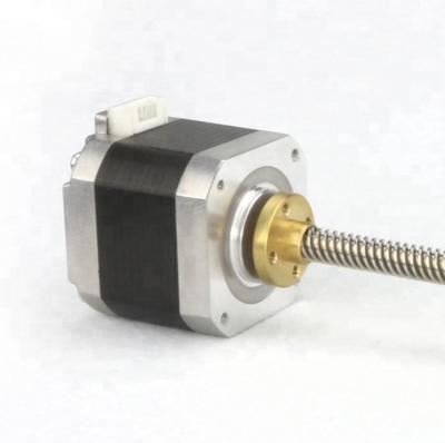 China 3D printing nema17 1.5A 0.4nm worm gear stepper motor, linear actuator motion stepper motor for 3D print for sale