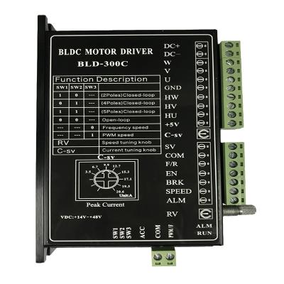 China PWM Controller 24V 36V 48V BLDC Motor 300w BLD-300C BLD-300C Motor Speed ​​Driver for sale