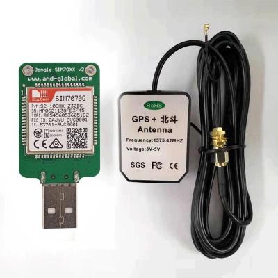 China M2M and IoT Applications SIM7070G LTE USB Dongle CAT-M NB-IoT GPRS Multiband Module Compatible with SIM7000/SIM800F/SIM900+ GPS Antenna for sale