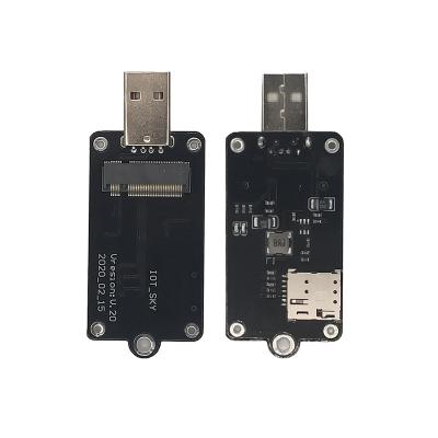 China Applications of M2M and IoT M.2 NGFF to PCIE Mini Adapter Development Board for 3G 4G 5G NGFF Module EM7455 EM05 EM06 RM500Q-GL EM12-G SIM7906E-M2 for sale