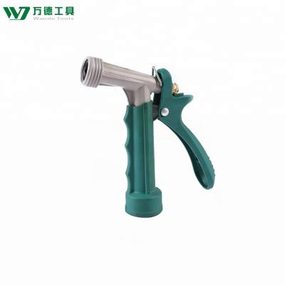 China Soft Adjustable Spout Garden Hose Spray Trigger Handle Plastic Water Gun for sale