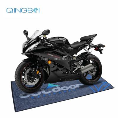 China Rubber Mat Customized Logo Nylon Motorcycle Floor Adhesive-Protector for sale